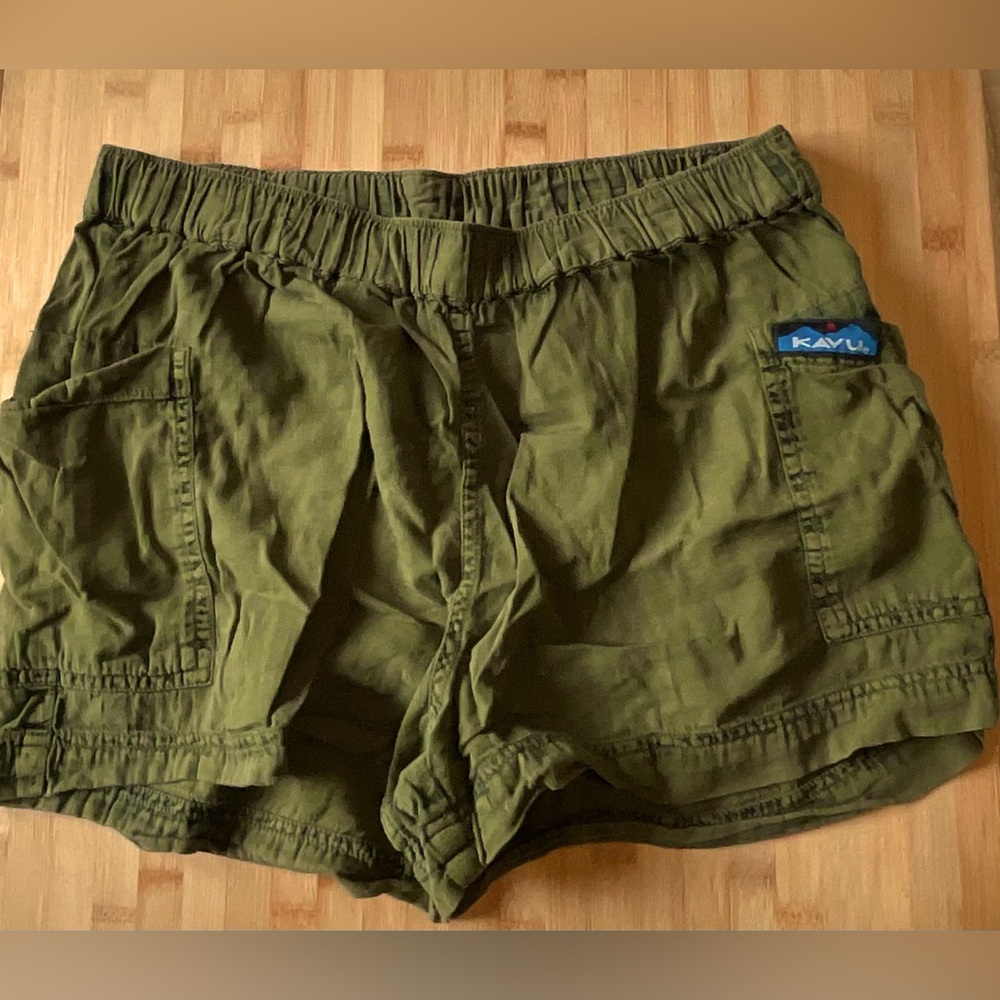 Kavu Olive Green Women's Utility Shorts